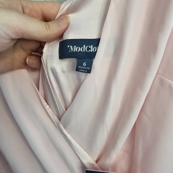 NWT Modcloth Effortless Elegance Faux-Wrap Dress Size 6 - Picture 5 of 5